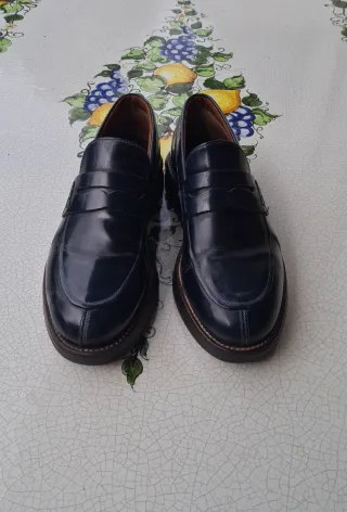 Mocassini uomo blu navy