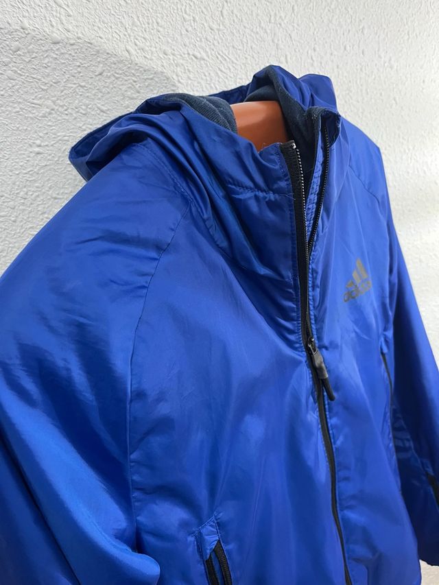 Chaqueta Adidas Azul con Capucha