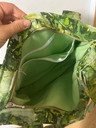 Bolso tela plantas