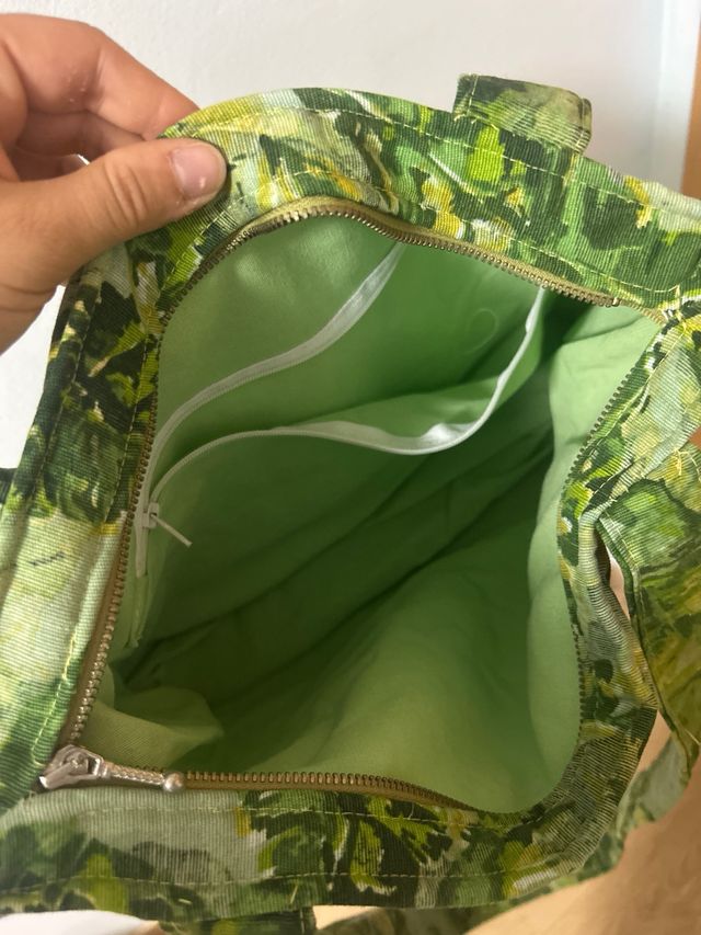 Bolso tela plantas