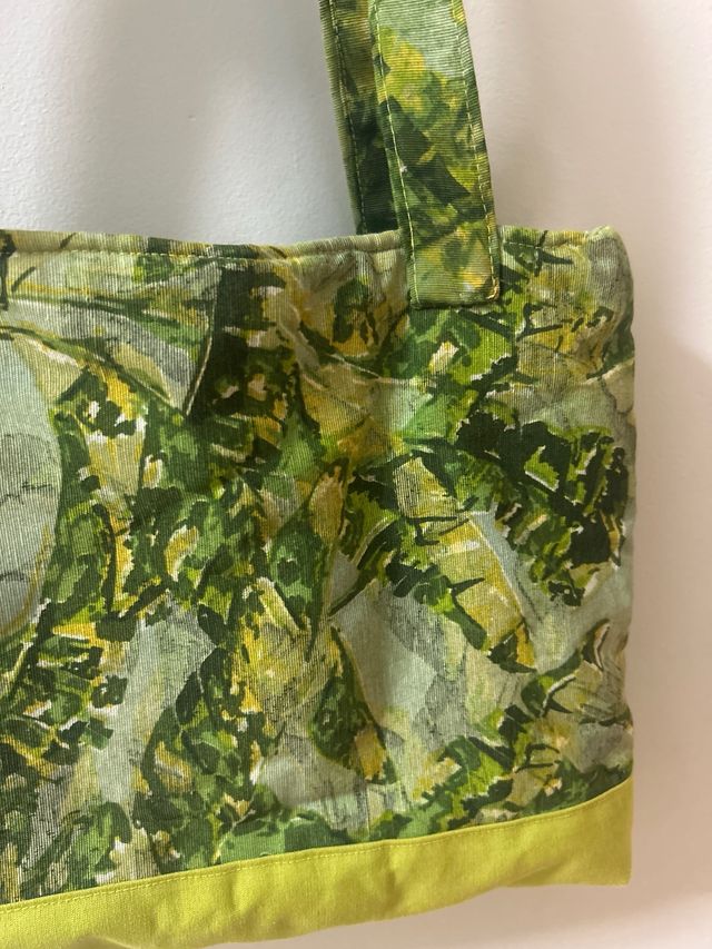 Bolso tela plantas