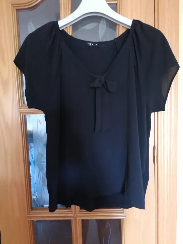 Camiseta TEX lazo frontal talla L