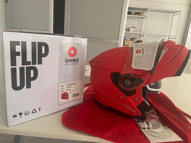 Casco modular SHIRO FF950 DISCOVER Rojo