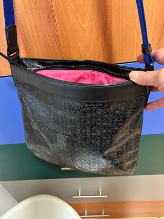 Bolso bandolera Tous original azul y negro