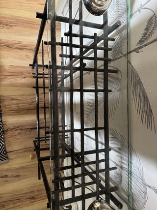 Consolle da ingresso Borgia Conti in vetro e metallo