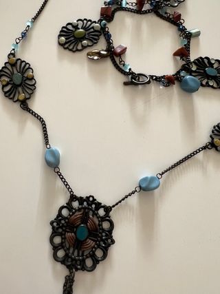 Conjunto collar y pulsera étnico