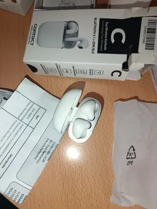 Auriculares Bluetooth 5.1 Contact Blancos
