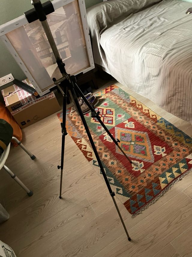 Caballete aluminio 3 patas extraíbles