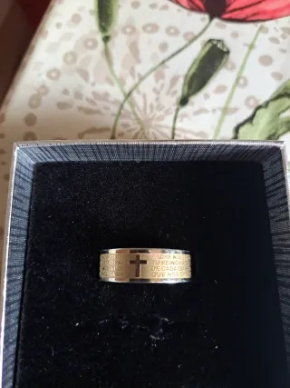 Anillo Acero Inoxidable Hombre Dorado