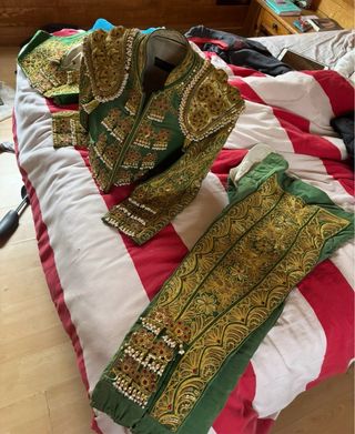 Traje de Luces Justo Algaba Oro y Verde