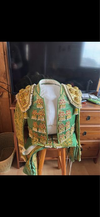 Traje de Luces Justo Algaba Oro y Verde