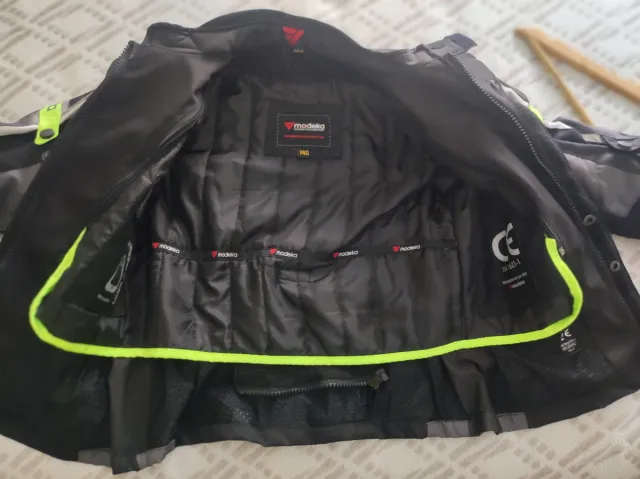 Cazadora de moto para niños, 130-150 cms