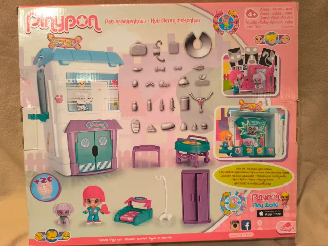 Pinypon Hospital Mascotas + Figura y Mascota