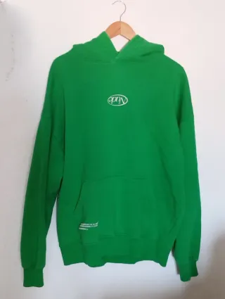 Sudadera Nude Project, dos usos, verde con mensaje