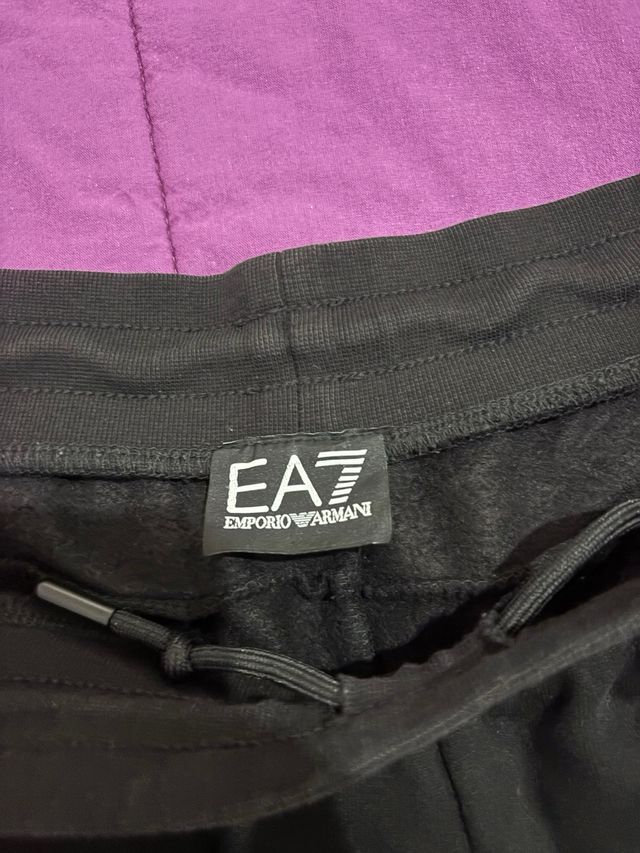 Pantalone tuta Emporio Armani EA7 nero