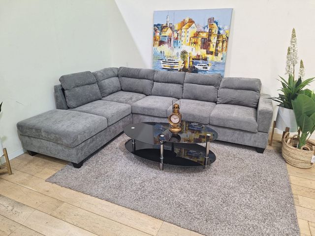 Sofá rinconera gris 270x200