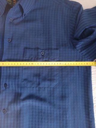 Camisa azul rayas XL