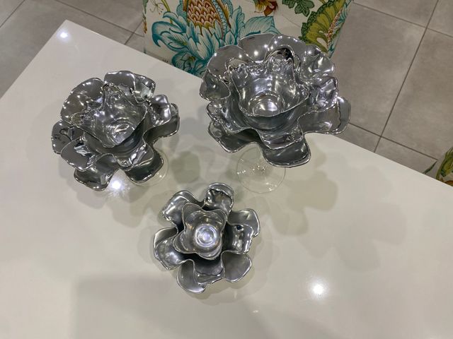 Muebles Comedor/Salón Blanco y Plata