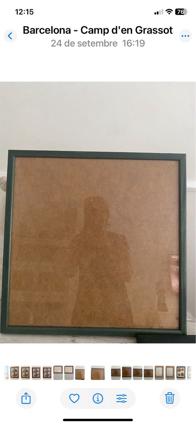 Marco de fotos madera y cristal