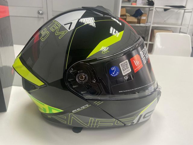 Casco MT Genesis SV Amarillo Flúor Talla L