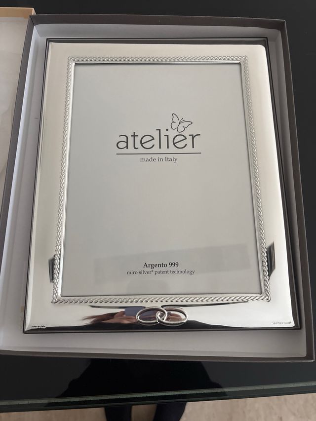 Marco de fotos Atelier Plata 999 Diseño para boda