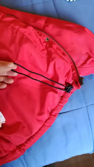 Abrigo oversize rojo