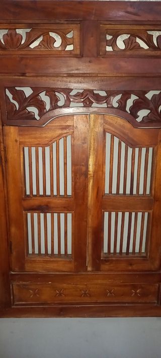 Cornice Legno Thailandese Intagliata