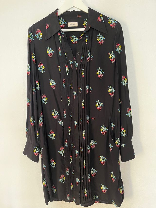 Vestido Zadig & Voltaire floral negro