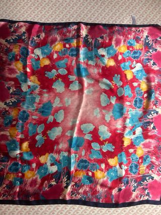 Foulard misto seta floreale