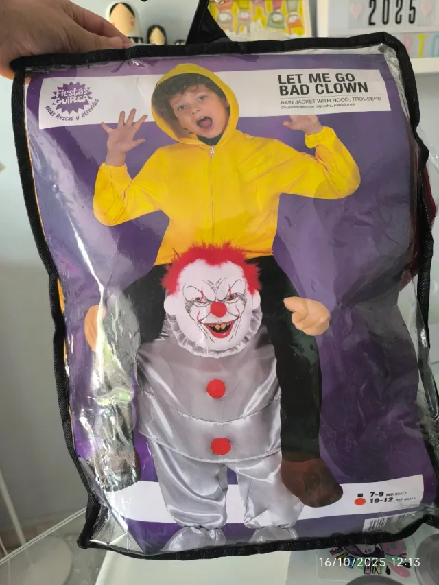 Disfraz Payaso IT 10-12 años