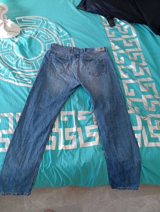 Pantalón vaquero Massimo Dutti Slim Fit azul