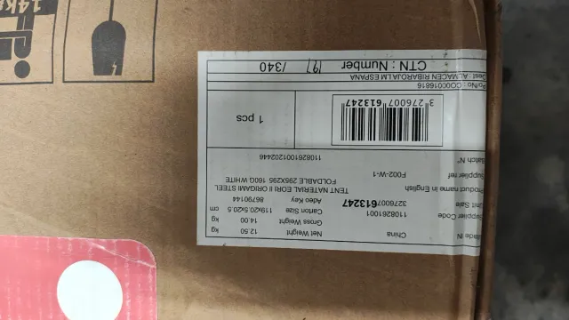 Carpa plegable 3x3 blanca con laterales .