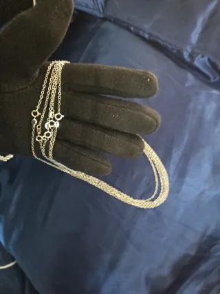 Cadenas finas plata 45 cm