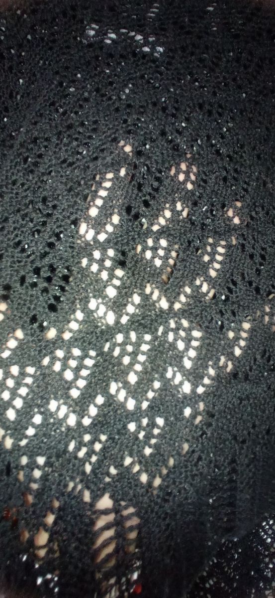 Jersey calado negro talla única