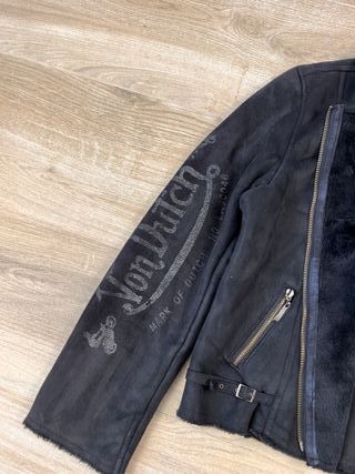 Von Dutch Originals Faux Shearling Moto Jacket 