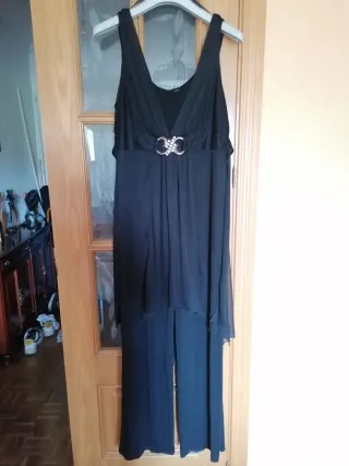 Mono largo tirantes negro