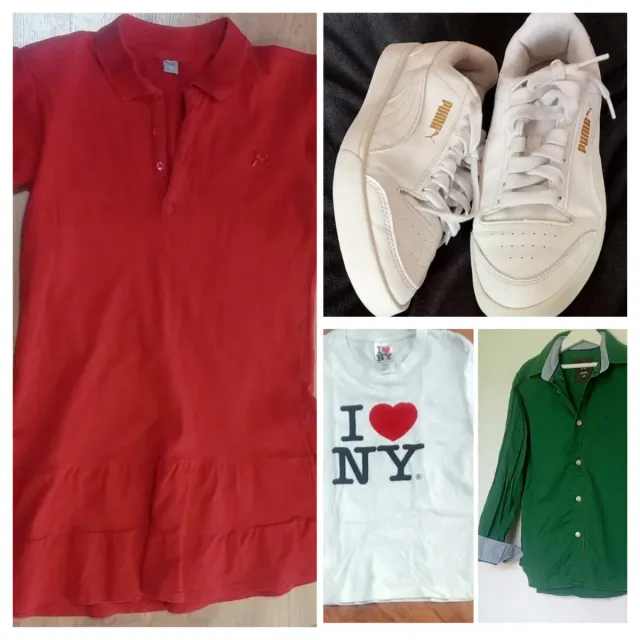 Lote Ropa Mujer: Vestido, Camiseta, Bambas