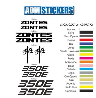Kit Adesivi Stickers Zontes 350 E