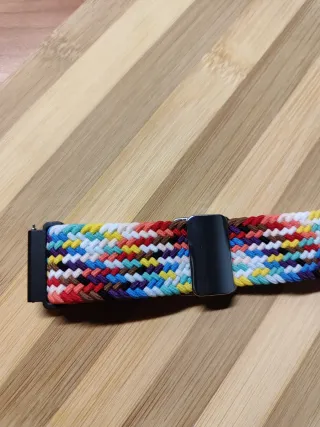 Cinturino nylon multicolor smartwatch donna 20mm