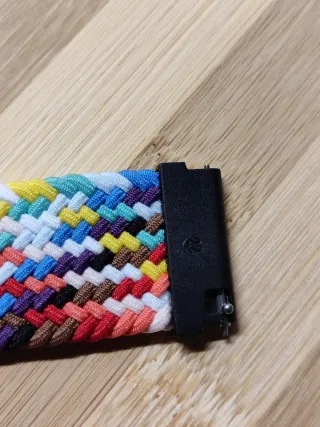 Cinturino nylon multicolor smartwatch donna 20mm