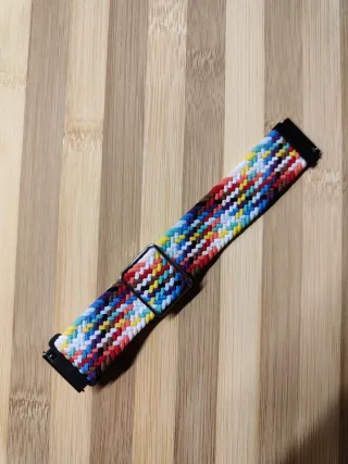 Cinturino nylon multicolor smartwatch donna 20mm