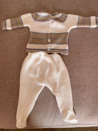 Conjunto bebé punto 0/3 meses