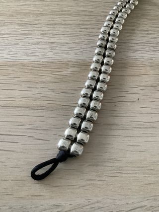 Pulsera Uno de 50 Plata y Negro