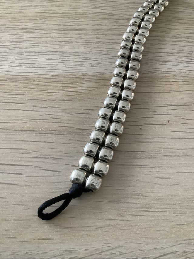 Pulsera Uno de 50 Plata y Negro