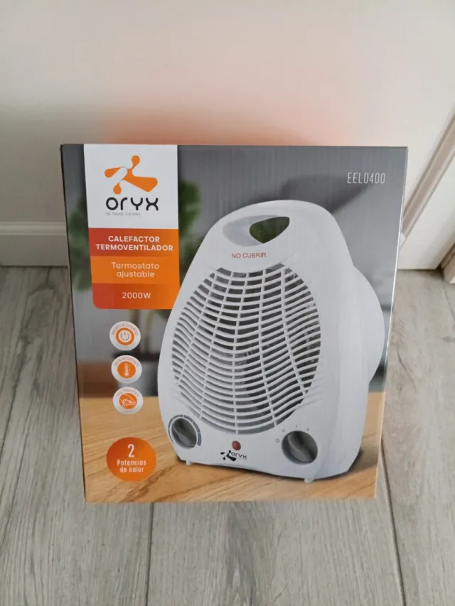 Calefactor ORYX 2000W Termostato Ajustable Nuevo