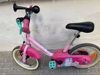 Bici infantil niña 14 pulgadas rosa
