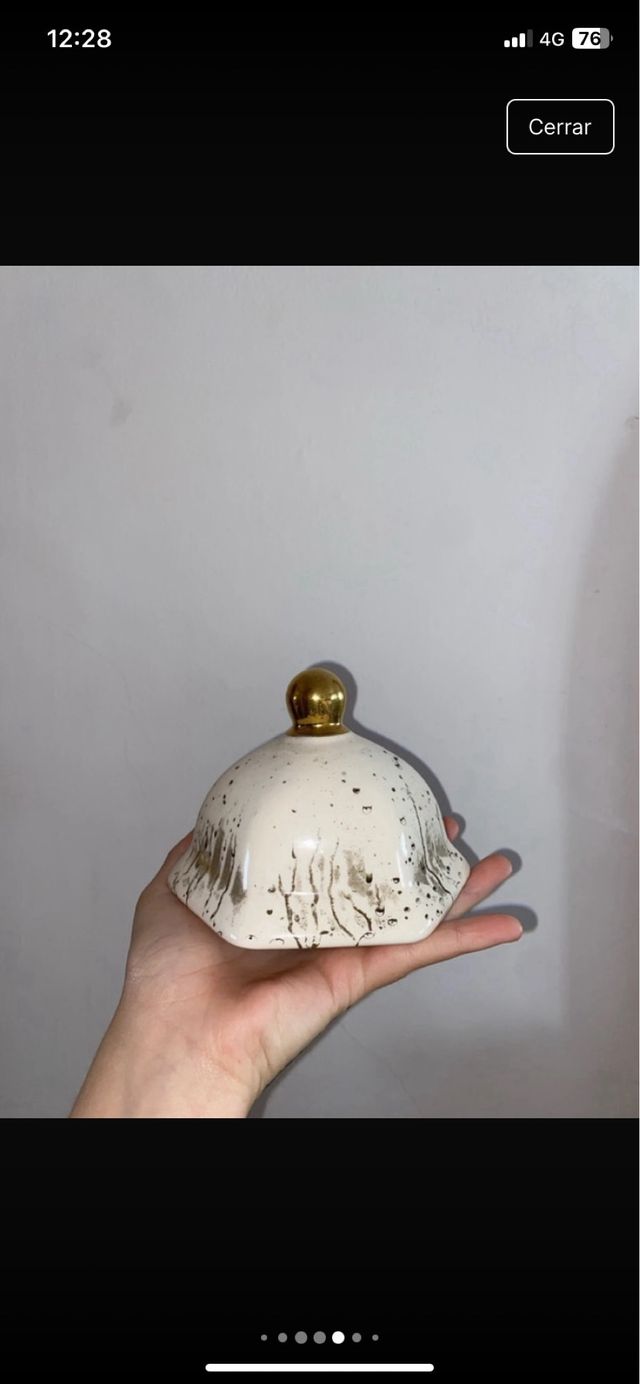 Jarrón de cerámica con diseño