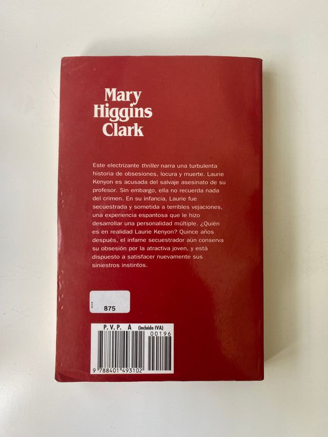 "Perseguida por toda la ciudad" Mary Higgins Clark