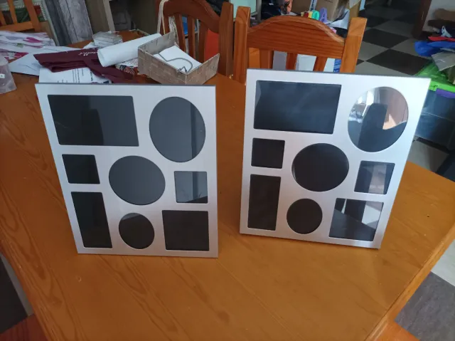 Conjunto 2 Portarretratos Metal