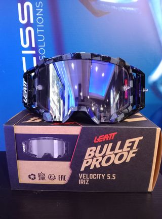 MASCHERA MTB VELOCITY 5.5 IRIZ ARGENTO SPAZZOLATO 50%